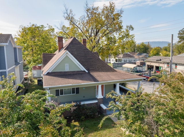 view of back of property