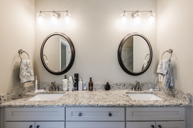 bathroom featuring vanity