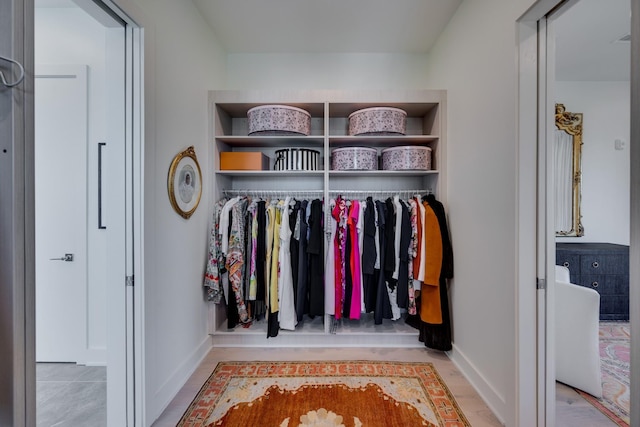 view of closet