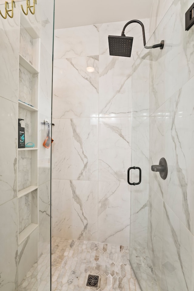 bathroom with walk in shower