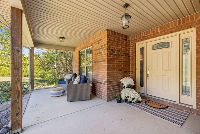 view of patio / terrace featuring covered porch