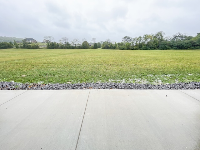 view of yard featuring a rural view