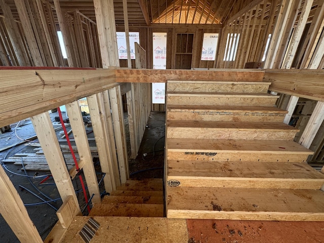 staircase with a healthy amount of sunlight