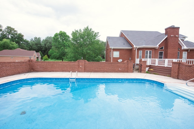 view of pool