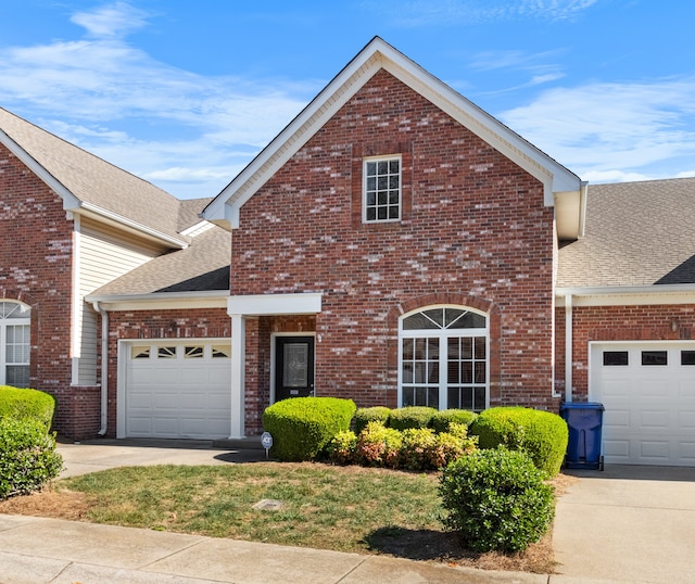 front of property featuring a garage