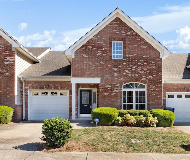 front of property featuring a garage