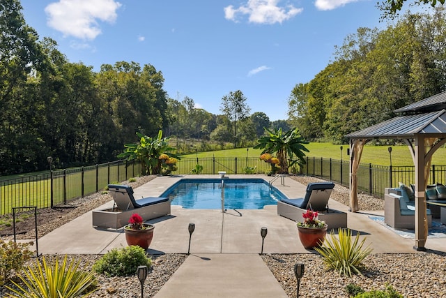 2971 Spanntown Rd, Arrington, TN 37014 - view of swimming pool featuring a gazebo and a patio area