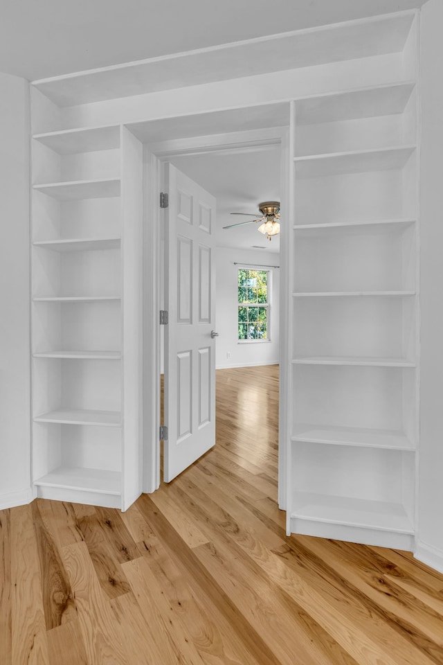 hall featuring hardwood / wood-style floors