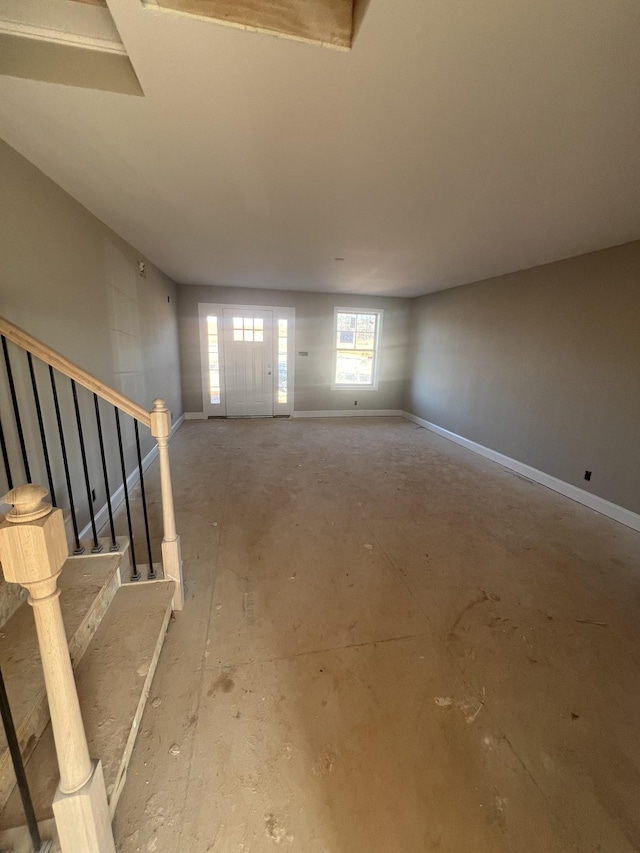 view of unfurnished living room