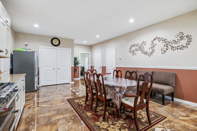 view of dining area