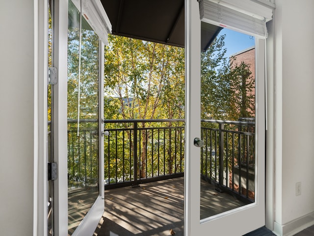 view of balcony