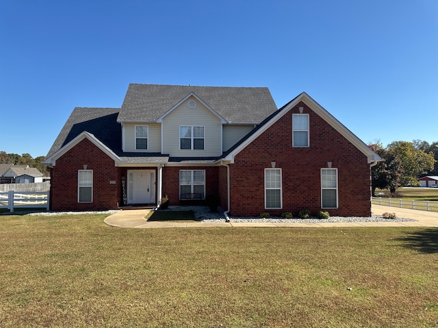 view of front property with a front yard