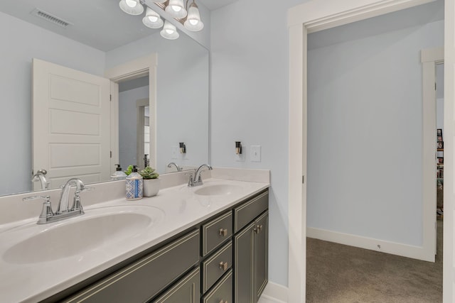 bathroom featuring vanity