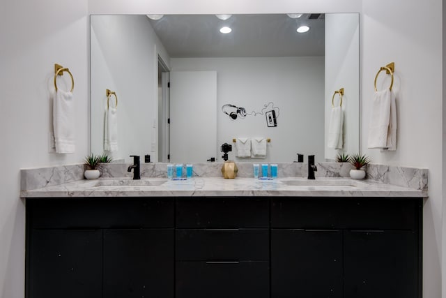 bathroom with vanity