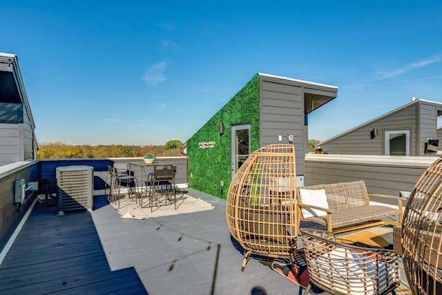 1112 Harmony Way, Nashville, TN 37207 - wooden deck with outdoor dining area