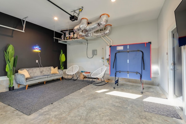 1112 Harmony Way, Nashville, TN 37207 - garage with a garage door opener and recessed lighting