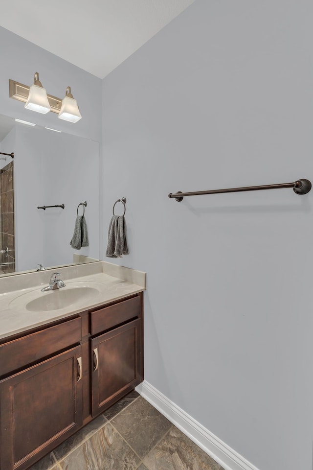 bathroom featuring vanity