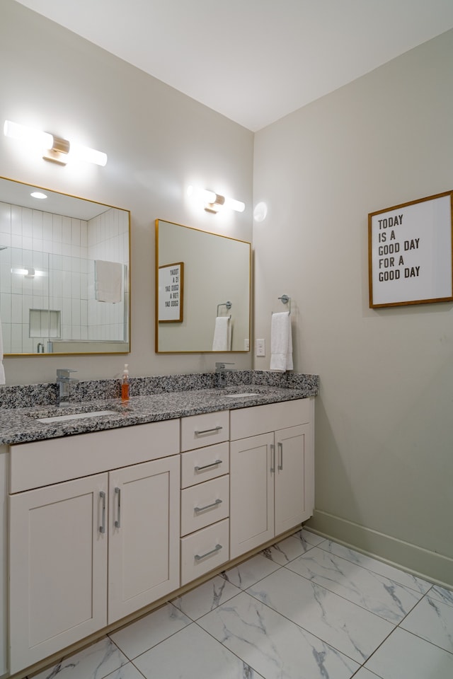 bathroom featuring vanity