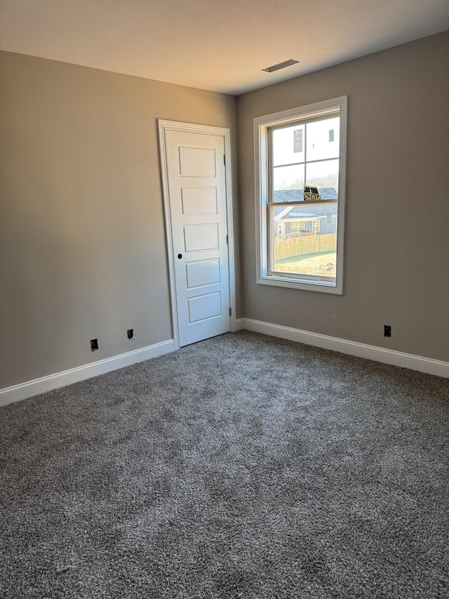 view of carpeted empty room