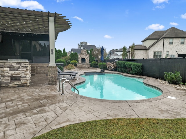 view of pool with a patio