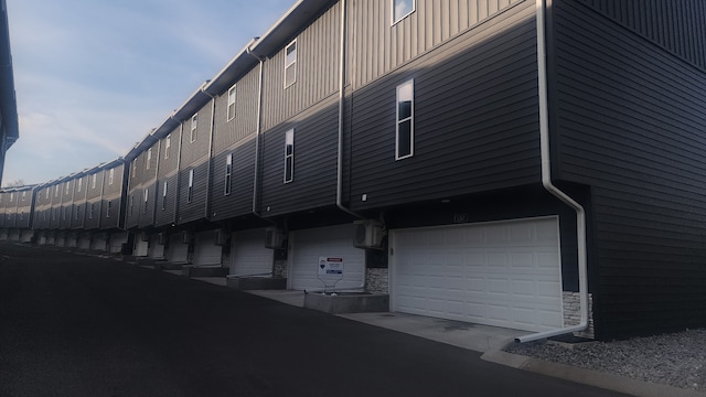 view of property featuring a garage