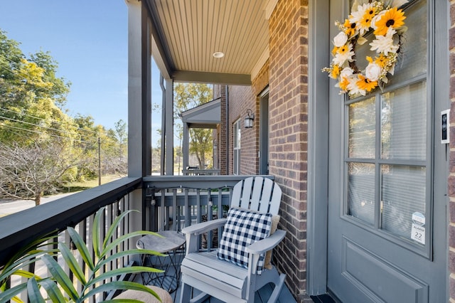 view of balcony