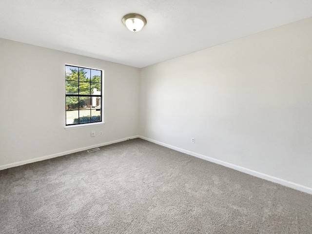 view of carpeted empty room