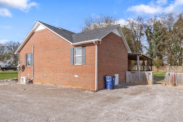 view of side of property