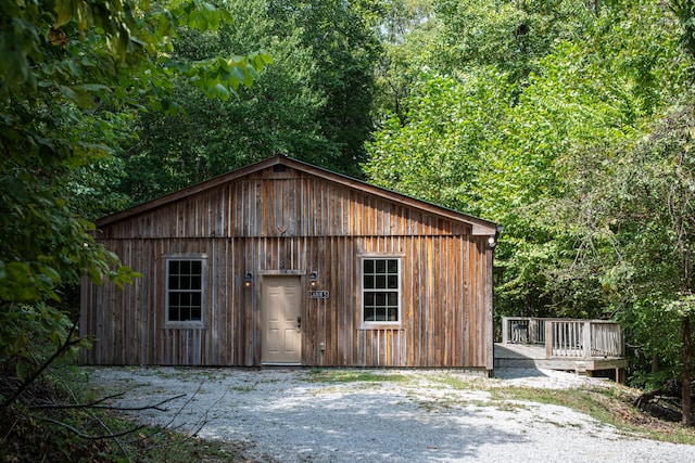 view of outbuilding