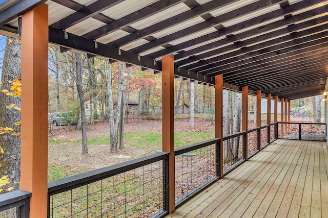 view of wooden terrace