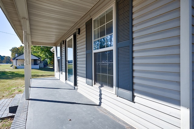 view of patio with covered porch