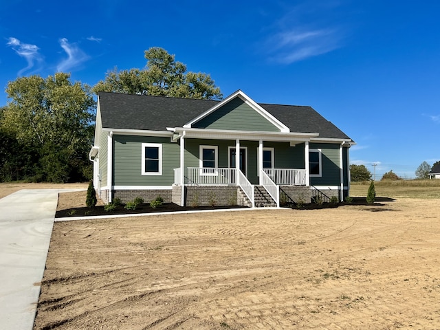 view of front of home with a porch