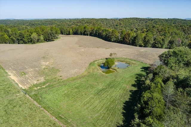 bird's eye view featuring a rural view