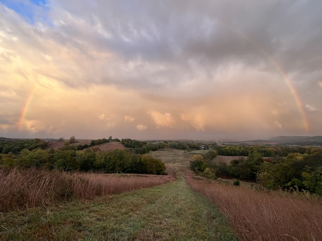 view of nature at dusk