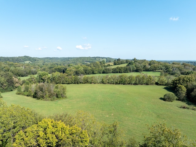 drone / aerial view featuring a rural view