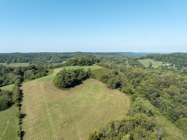 bird's eye view featuring a rural view