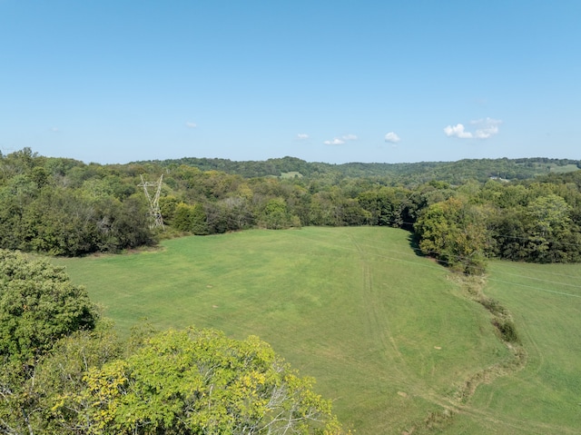 drone / aerial view featuring a rural view