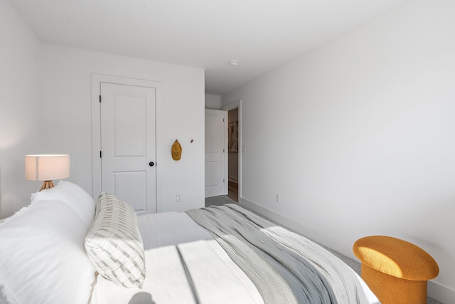 bedroom featuring a closet