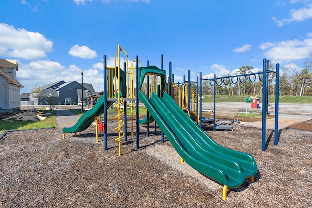 view of jungle gym