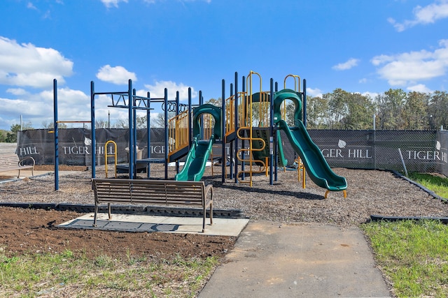 view of jungle gym