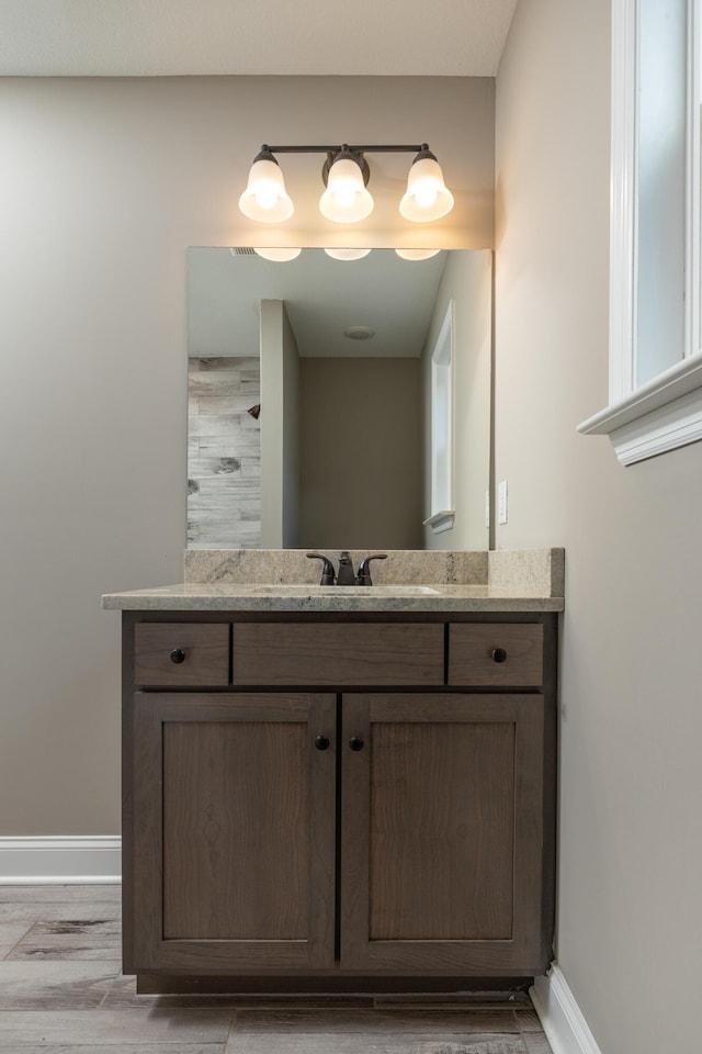 bathroom with vanity