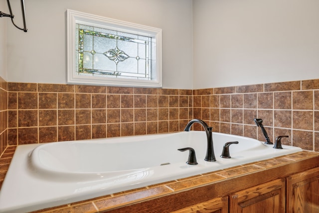 bathroom with a bathing tub