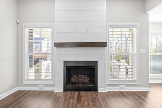 interior details with wood-type flooring