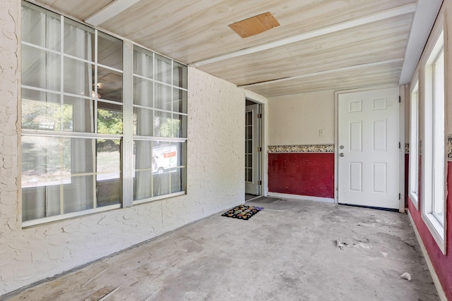 interior space featuring a patio