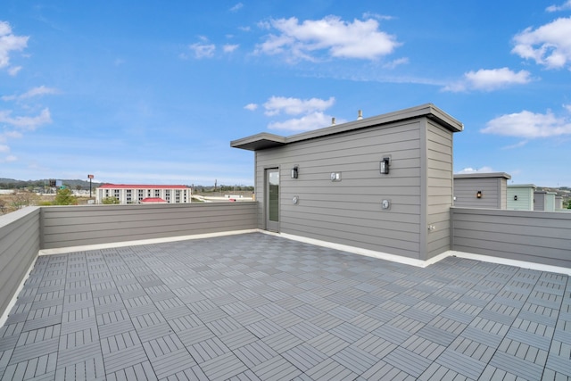 view of patio / terrace with a balcony