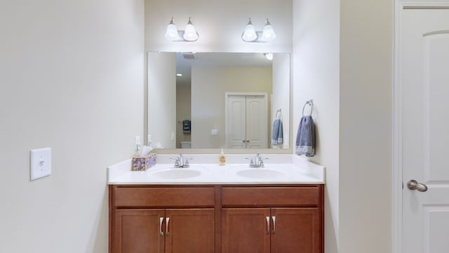 bathroom featuring vanity