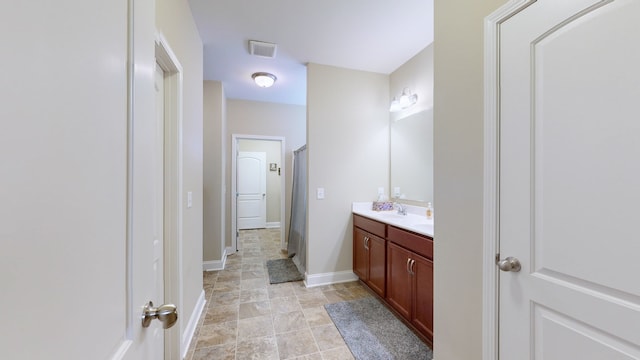 bathroom featuring vanity