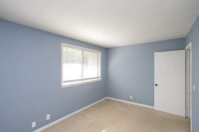 view of carpeted empty room