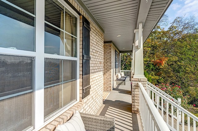 balcony with a porch