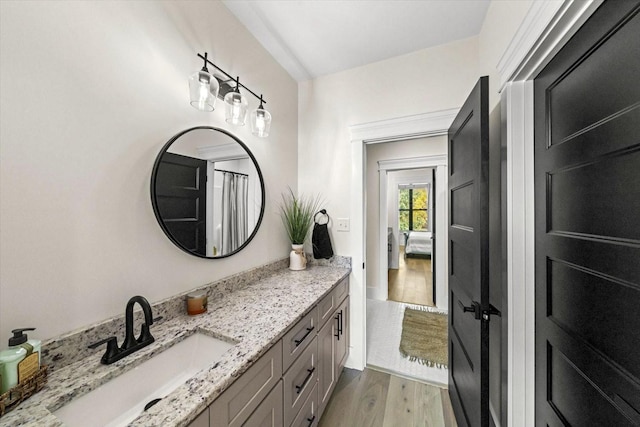 1878 Ferry Hill Rd, Dandridge, TN 37725 - full bath with wood finished floors and vanity